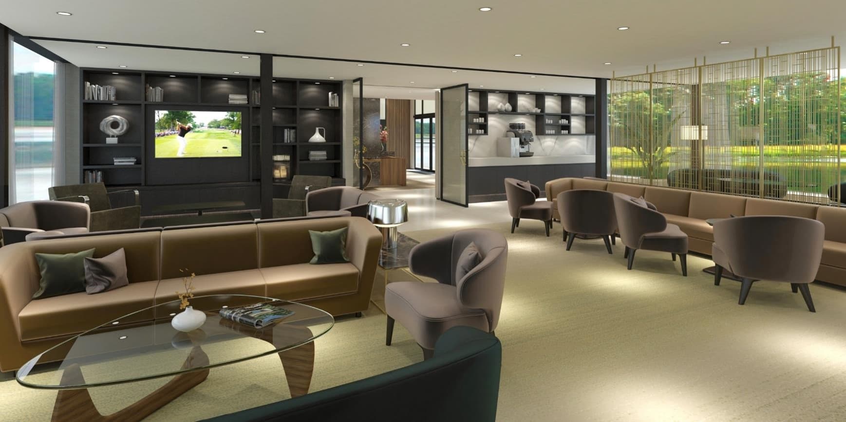 Lounge with coffee & tea station