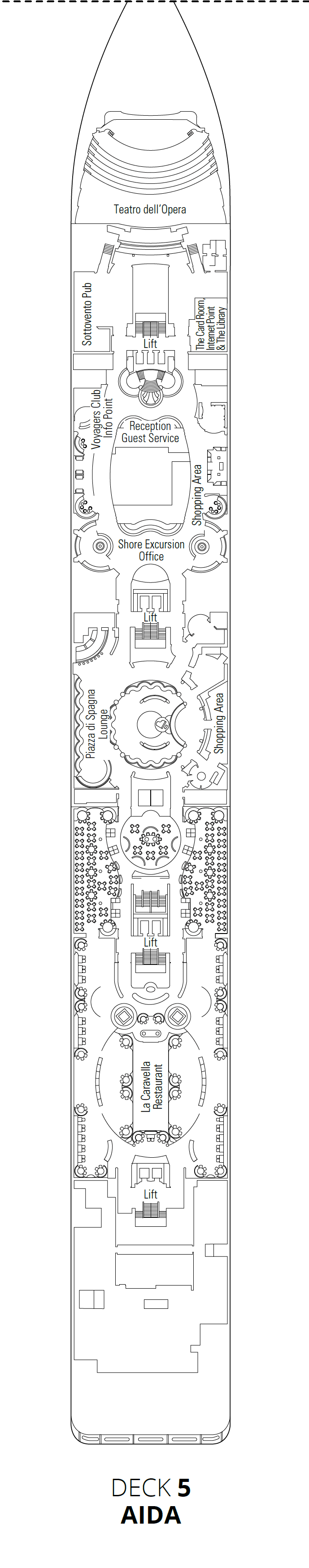 Deck 5 - Aida