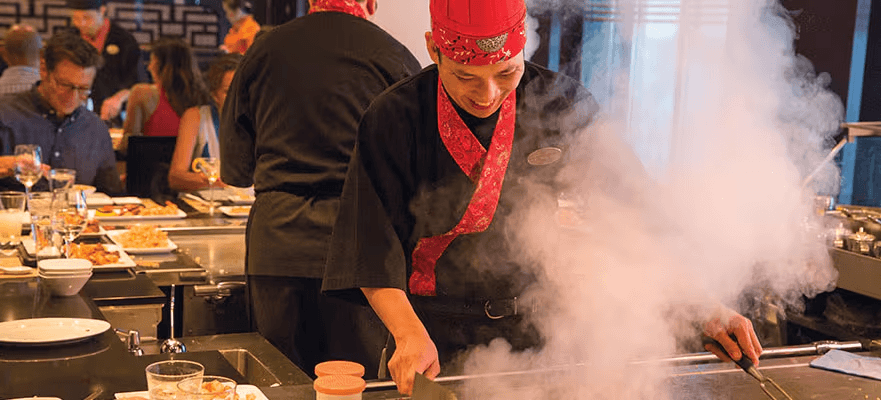Cuisine every day at cruise